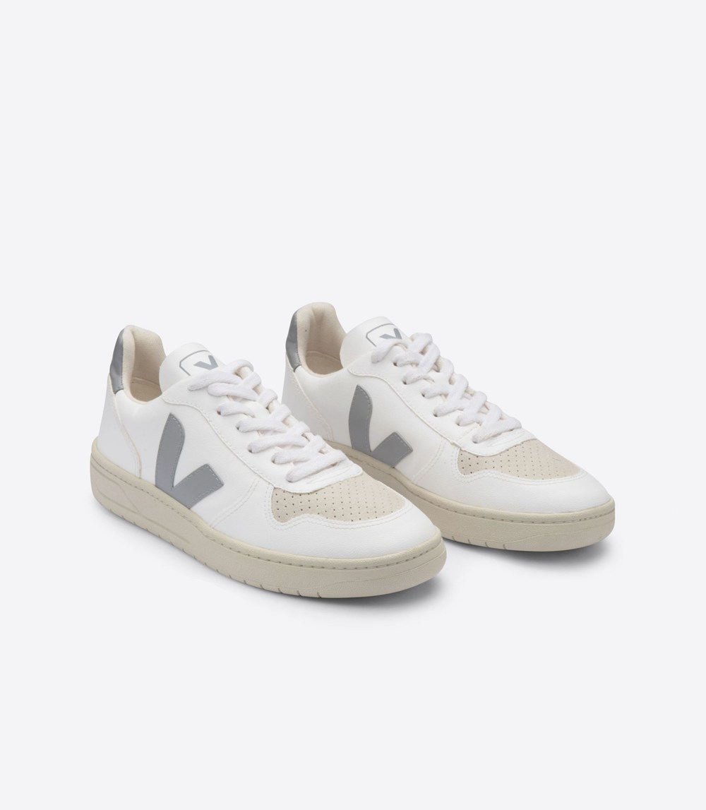 Veja Trainers Mens White - V-10 Cwl - WFMK-27850